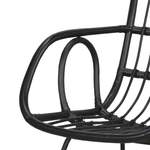 Schaukelstuhl von Möbel4Life, in der Farbe Schwarz, aus Geflecht, andere Perspektive, Vorschaubild