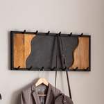 Garderobenhaken von FineBuy, in der Farbe Schwarz, aus Massivholz, andere Perspektive, Vorschaubild