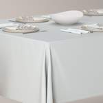Tischdecke von Dekoria, in der Farbe Silber, aus Polyester, andere Perspektive, Vorschaubild