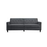 2/3-Sitzer Sofa von Dorel Home, in der Farbe Grau, aus Cord, andere Perspektive, Vorschaubild