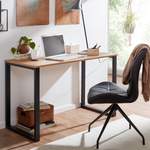 Schreibtisch von FineBuy, in der Farbe Braun, aus Metall, andere Perspektive, Vorschaubild