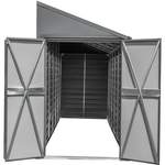Gerätehaus von Spacemaker, in der Farbe Grau, aus Pulverbeschichtet, andere Perspektive, Vorschaubild