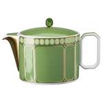 Teekocher von Swarovski x Rosenthal, in der Farbe Grün, aus Porzellan, andere Perspektive, Vorschaubild