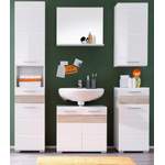 Badspiegel von welltime, in der Farbe Weiss, aus Holz, andere Perspektive, Vorschaubild