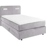 Boxspringbett von INOSIGN, in der Farbe Silber, aus Polyester, andere Perspektive, Vorschaubild