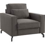 Loungesessel von exxpo - sofa fashion, in der Farbe Grau, aus Holzwerkstoff, andere Perspektive, Vorschaubild