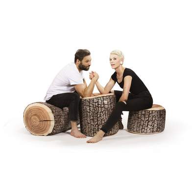 Preisvergleich für Sitting Point Sitzhocker DotCom Wood 200 l Natur, BxHxT  50x100x50 cm, in der Farbe Braun | Ladendirekt