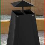 Feuerstelle von Gardebruk®, in der Farbe Schwarz, aus Metall, andere Perspektive, Vorschaubild