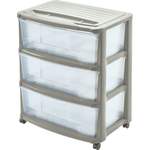 Rollcontainer Creme/Transparent der Marke Mhome