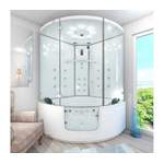Dusch von AcquaVapore, in der Farbe Weiss, aus Sicherheitsglas, andere Perspektive, Vorschaubild