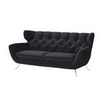 2/3-Sitzer Sofa von pop, in der Farbe Schwarz, andere Perspektive, Vorschaubild