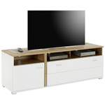 TV-Lowboard von Modern Living, in der Farbe Weiss, aus Metall, andere Perspektive, Vorschaubild