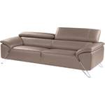 2/3-Sitzer Sofa von Nicoletti Home, in der Farbe Beige, aus Leder, andere Perspektive, Vorschaubild