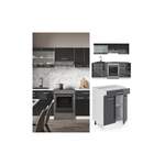 Küchenzeile von Vicco, in der Farbe Grau, aus Hochglänzend, Vorschaubild