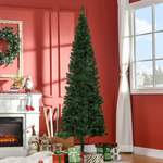 Weihnachtsbaum von HOMCOM, in der Farbe Grün, aus Kunststoff, andere Perspektive, Vorschaubild