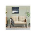 2/3-Sitzer Sofa von [EN.CASA], in der Farbe Beige, aus Polyester, andere Perspektive, Vorschaubild