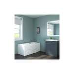 Freistehende Badewanne von Home Deluxe, in der Farbe Weiss, aus Kunststoff, Vorschaubild