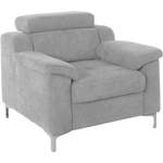 Loungesessel von exxpo - sofa fashion, in der Farbe Silber, aus Holzwerkstoff, andere Perspektive, Vorschaubild