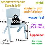 Kinderstuhl von alles-meine.de GmbH, in der Farbe Blau, aus Kunststoff, andere Perspektive, Vorschaubild