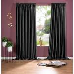 Vorhang von DecoHome24, in der Farbe Schwarz, aus Polyester, andere Perspektive, Vorschaubild