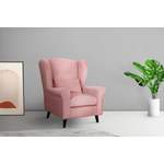 Loungesessel von home affaire, in der Farbe Rosa, andere Perspektive, Vorschaubild