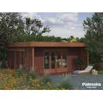 Gartenhaus von Palmako, in der Farbe Braun, aus Fichte, andere Perspektive, Vorschaubild