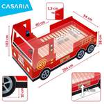 Kinderbett von Casaria®, in der Farbe Rot, aus Kunststoff, Vorschaubild