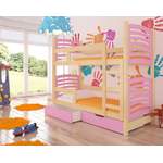 Kinderhochbett von Feldmann-Wohnen, in der Farbe Rosa, aus Faserplatte, andere Perspektive, Vorschaubild
