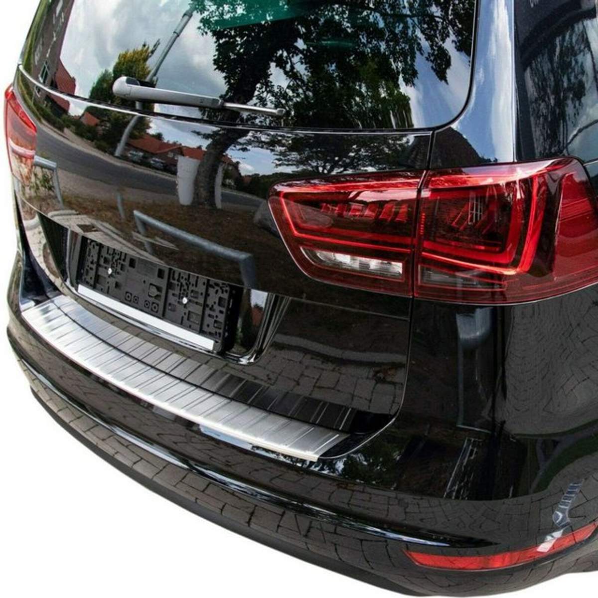 OMAC Chrome Stainless Steel Load Sill Guard For Seat Alhambra II / VW Sharan II 2010-2025