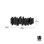 Garderobenhaken von Umbra, in der Farbe Schwarz, aus Kunststoff, andere Perspektive, Vorschaubild