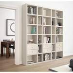 Bücherregal von loftscape, in der Farbe Beige, aus Holzwerkstoff, andere Perspektive, Vorschaubild