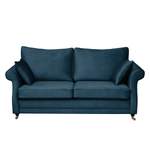 2/3-Sitzer Sofa von Maison Belfort, in der Farbe Blau, aus Samt, andere Perspektive, Vorschaubild