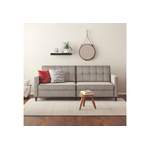 2/3-Sitzer Sofa von Dorel Home, in der Farbe Braun, aus Samtvelours, andere Perspektive, Vorschaubild
