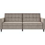 2/3-Sitzer Sofa von Dorel Home, in der Farbe Braun, aus Samtvelours, Vorschaubild