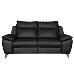 2/3-Sitzer Sofa von Modoform, in der Farbe Schwarz, aus Echtleder, andere Perspektive, Vorschaubild
