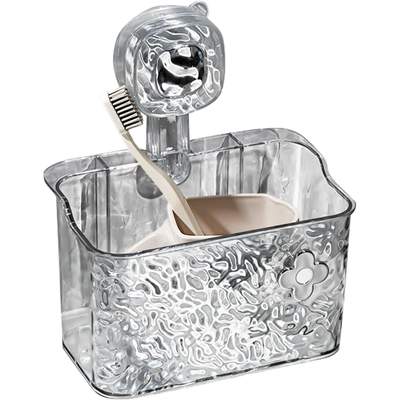 Preisvergleich für Duschablage Mit Saugnapf, Gewellter Eckkorb Aufbewahrungsregal Mit Saugnapf Für Dusche, Waschbecken, Küche, Wohnmobil, Wohnung,