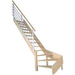 Treppe von Starwood, in der Farbe Weiss, aus Holz, andere Perspektive, Vorschaubild