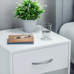 Nachttisch von Casaria®, in der Farbe Weiss, aus Mdf, andere Perspektive, Vorschaubild