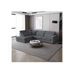 Ecksofa von Beautysofa, in der Farbe Grau, aus Stoff, andere Perspektive, Vorschaubild