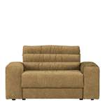2/3-Sitzer Sofa von Basilicana, in der Farbe Gold, aus Strukturstoff, andere Perspektive, Vorschaubild