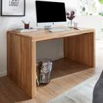 Schreibtisch von FineBuy, in der Farbe Braun, aus Massivholz, andere Perspektive, Vorschaubild