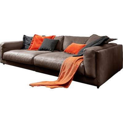 Preisvergleich für 3C Candy Big-Sofa »Enisa«, Zeitloses und stylisches  Loungemöbel, in Fein- und Breitcord, BxHxT 290x127x85 cm, in der Farbe  Grau, aus Cord, GTIN: 4067474836692 | Ladendirekt