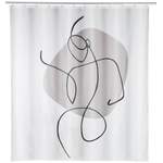 Duschvorhang von Wenko, in der Farbe Grau, aus Polyester, andere Perspektive, Vorschaubild