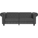 2/3-Sitzer Sofa von Dorel Home, in der Farbe Grau, aus Kunstleder, Vorschaubild