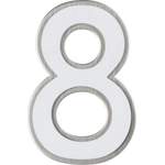 Hausnummer von Alpertec, in der Farbe Weiss, aus Edelstahl, Vorschaubild