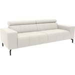 2/3-Sitzer Sofa von DOMO collection, in der Farbe Weiss, aus Echtleder, andere Perspektive, Vorschaubild