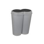 Mülleimer von dynamic24, in der Farbe Grau, aus Kunststoff, andere Perspektive, Vorschaubild