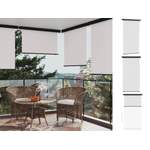 Balkonsichtschutz von VIDAXL, in der Farbe Beige, aus Stahl, andere Perspektive, Vorschaubild