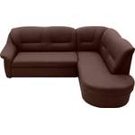 Ecksofa von DOMO collection, in der Farbe Braun, aus Microfaser, Vorschaubild