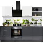 Küchenzeile von Express Küchen, in der Farbe Grau, aus Holzwerkstoff, andere Perspektive, Vorschaubild
